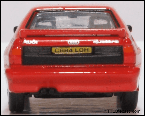 Oxford 76AQ001 Audi Quattro Tornado Red - OO Gauge